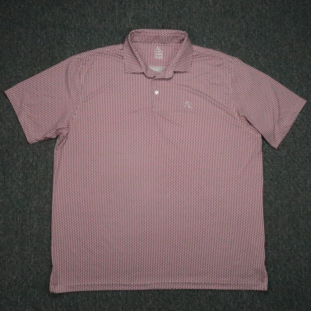 Rhoback Shirt Mens 3XL Red White Dont Mess Texas‎ Performance Golf Short Sleeve